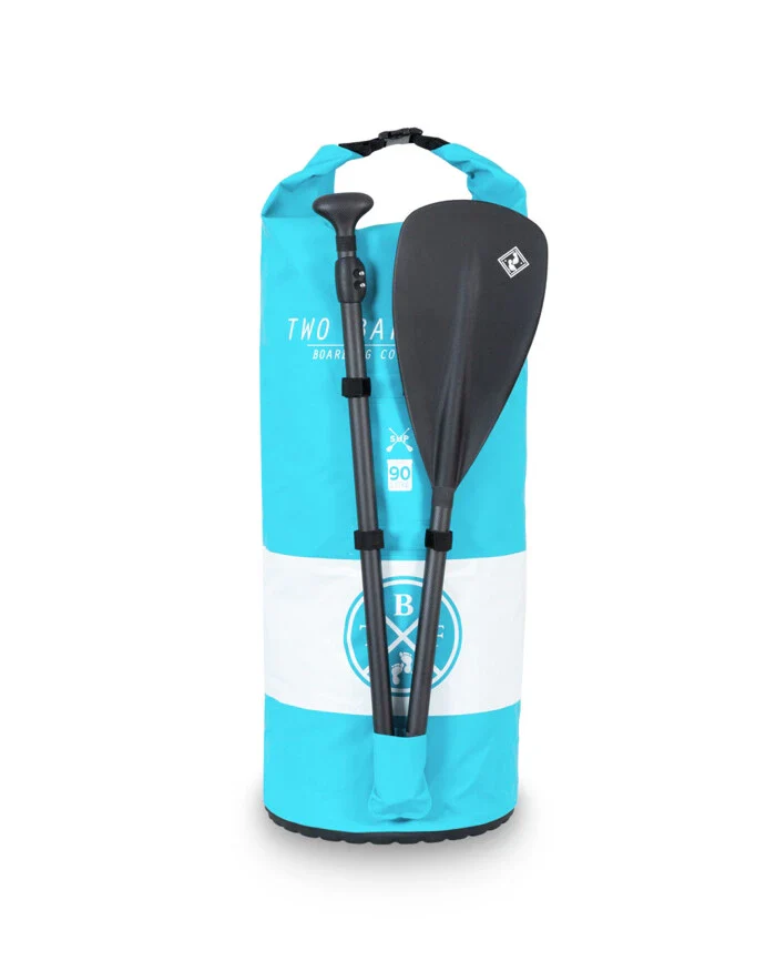 90 LITRE WATERPROOF DRY BAG / SUP CARRY BAG (AQUA) - Image 2