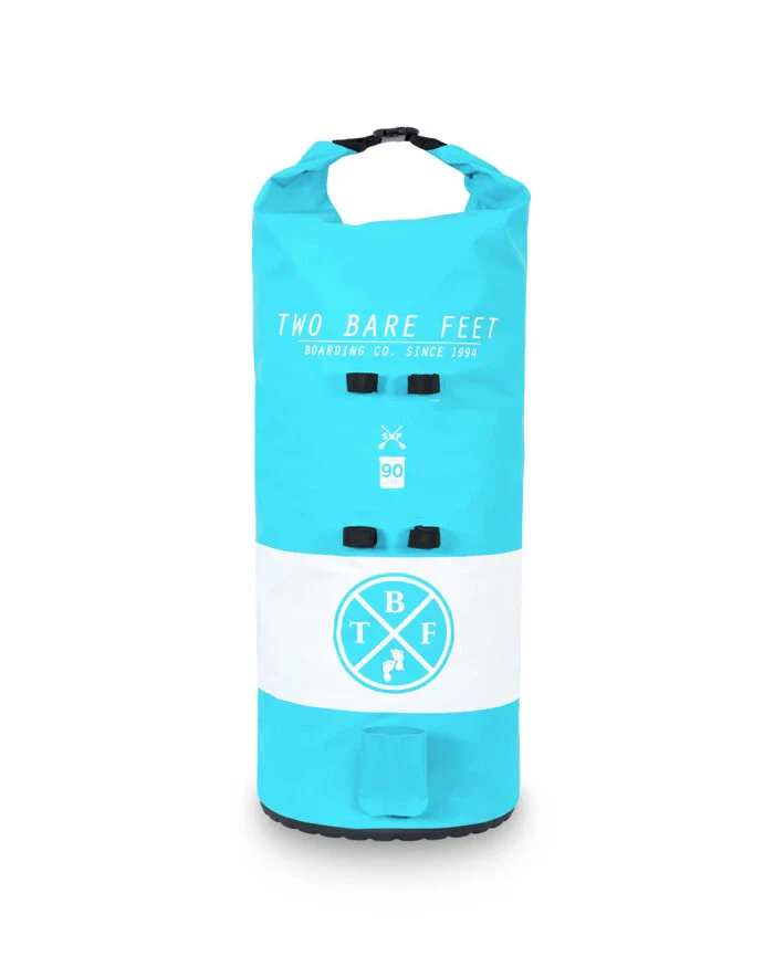 90 LITRE WATERPROOF DRY BAG / SUP CARRY BAG (AQUA)